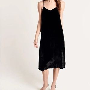ATM velvet slip dress